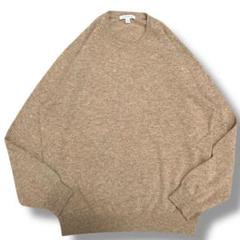 00年代OLD UNIQLO 100% 上質カシミヤ クルーネック ベージュ L