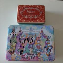 ディズニー イースター 2017 缶 フールセック缶 レッドラメポーチ