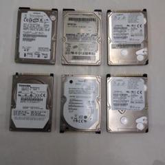 ジャンク詳細不明 IDE接続内蔵型HDD 40GB等 2.5インチ6個組