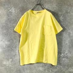 USA製　Goodwear　Ｔシャツ　イエロー　ポケットT コットン100％