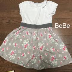 BeBe べべ 半袖 花柄 ワンピース