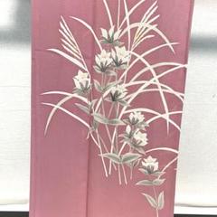 D357 夏着物　訪問着　ピンク　友禅　絽　正絹　極美品