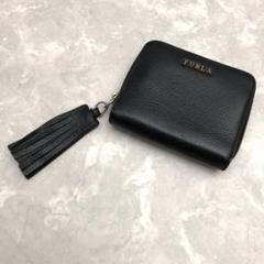 ✨現行ロゴ極美品✨【フルラ】折り財布　ダフネ　ブラック　コンパクトウォレット ✨現行ロゴ極美品✨【フルラ】折り財布ダフネブラックコンパクト