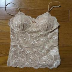 snidel　ベージュ レース キャミソール パッド入りのサムネイル