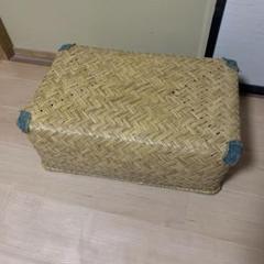 昭和レトロ 大きいサイズ 行李 クリーニング済み 収納 籠 ① 超美品 Customized Vintage Old Suitcase Leather Home Clothing