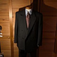 【極美品】Pierre Cardin ダブルブレストスーツ A5 黒