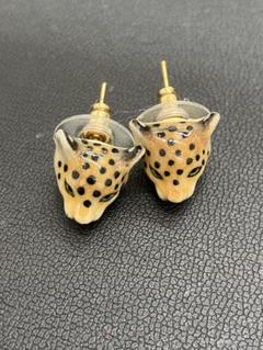 Nach(ナッシュ) 片耳ピアス leopard Leopard Fringed Porcelain Earrings – NACH BIJOUX