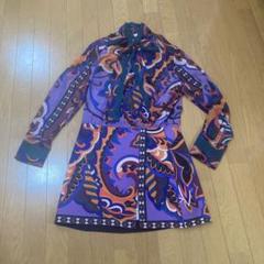 【極美品】ZARA ボウタイ　ミニワンピース