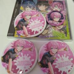 AMPTAKxCOLORS けちゃ BIG缶バッジ アニメイト缶バッジ - メルカリ