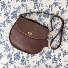 オールドコーチ OLDCOACH ショルダーバッグ ターンロック だるま 茶色