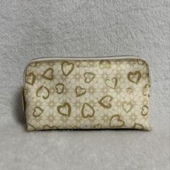 コーチ★ポーチ★PVC★オフホワイト系★美品