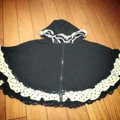 美品 ふりふ ウール ポンチョ ケープ 羽織り 総柄 花柄裏地 ピンク 5819b5b30a3ae2ae6bb75de4c2bd1c