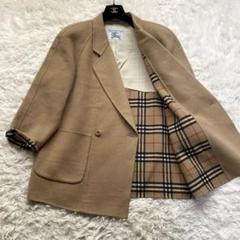 バーバリー 13BR ダブルフェイス カシミヤ混 テーラード ダブル