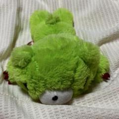 グルーミー モコモコ緑ぬいぐるみ くったり