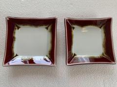 真右ェ門窯　馬場 九洲夫作 鴬玉角皿　日展作家　　真右衛門　真右エ門 真右ェ門窯 馬場 九洲夫作 鴬玉角皿 日展作家 真右衛門 真右エ門
