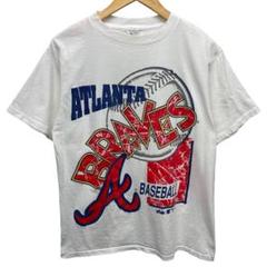 90s MLB アトランタ・ブレーブス ヴィンテージ 白 Tシャツ 古着