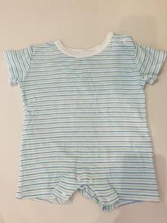 ロンパース　カバーオール　ボーダー　60cm