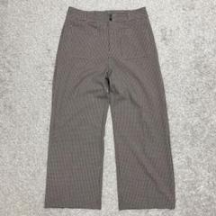 ZARA BASIC ザラベーシック チェックトラウザー ワイドパンツのサムネイル