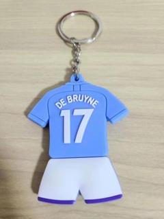 サッカー　チーム　マンチェスター　シティ　17番　ユニフォーム　キーホルダーのサムネイル