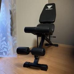 STEADY トレーニングベンチ【たのメル便送料込】 Amazon.co.jp: STEADY トレーニングベンチ【耐荷重330kg/背面×座