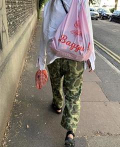 日本未発売 BAGGU スタンダード バラ柄