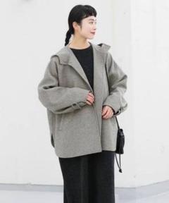 kagure【23AW】ウールフードショートコート kagure【23AW】ウールフードショートコート - メルカリ