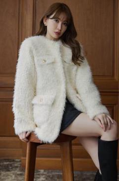 Her lip to 公式正規 Faux Fur Coat M 2025年最新】her lip to royal fauxの人気アイテム - メルカリ