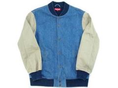 即完売品!Supreme -Denim Twill Varsity Jacket