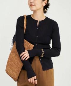 美品　プラージュ　plage モヘアカーディガン　ブラック　ボタン　トップス 美品 プラージュ plage モヘアカーディガン ブラック ボタン
