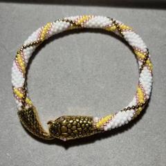 ビーズ 蛇デザイン ブレスレット 19cm