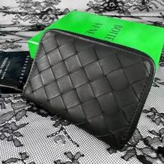 極美品/希少品✨BOTTEGA VENETA 折り財布 BOXコインケース 黒 meraviglie_bv012