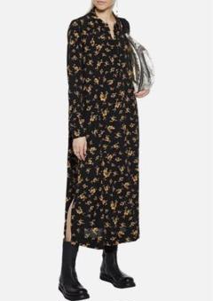 まるちゃん　GANNI 花柄　ワンピース　新品未使用 ラスト1点☆GANNI 中村アンさん着用 花柄ラップワンピース関税込