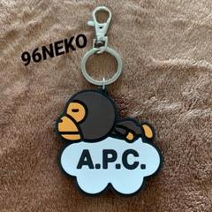 ★APE エイプ 初期 猿顔 レザーキーホルダー キーリング★ A BATHING APE(アベイシングエイプ) 00's APE face leather