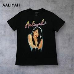 【1241】AALIYAH アリーヤアーティストTシャツ半袖黒ブラックMサイズ