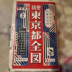 地図　精密　東京都全図　国際地学協会　昭和30年代