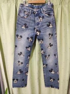 Levi's 501 ミッキーマウス柄 ディズニーコラボデニムパンツ リーバイスのディズニーコレクション、ミッキーマウスを配した
