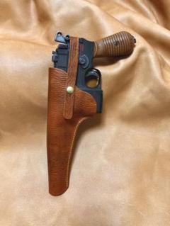 モーゼルM712用左利きレザーホルスター No.494 やさ