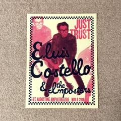 エルヴィス・コステロ（Elvis Costello）シルクスクリーン　ポスター ELVIS COSTELLO And The Attractions (エルヴィス・コステロ