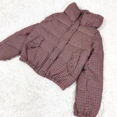 チェック柄ダウンジャケット　Mサイズ　レディース
