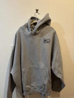 Nike Stussy コラボパーカー XL ライトグレー Nike Stussy コラボ パーカー XL グレー