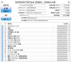 SSD 2TB MS950G75PCIe4 その１