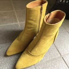 イエローショートブーツ Mサイズ YELLO BAISEN SHORT BOOTS イエロー ショートブーツ