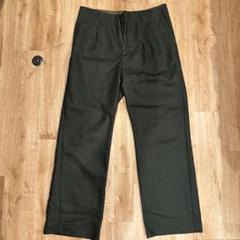 【AURALEE】　light melton slacks ダークグリーンのサムネイル