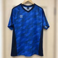 umbro 幾何学模様 Vネックシャツ　Oサイズ