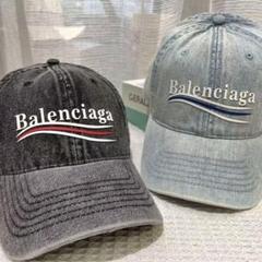 BALENCIAGA バーガンディ ベースボールキャップ org.jpg