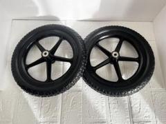 【新品同様】ストライダーSTR純正カーボンホイールタイヤ ST-R カーボンホイール＆ゴムタイヤ 2本セット（10スポーク
