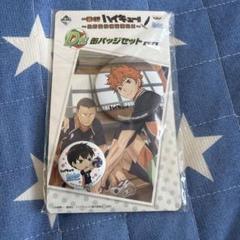 ハイキュー　一番くじ　D賞　日向翔陽 缶バッジセット