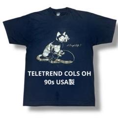 TELETREND COLS OH 90s 猫プリント Tシャツ USA製