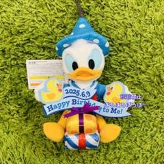 【お顔厳選】　ドナルド　ぬいぐるみキーホルダー　王冠　腕組み　birthday ドナルド バースデー 誕生日 ぬいぐるみ キーチェーン