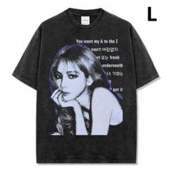 aespa カリナ トレカ drama md ロングスリーブTシャツ aespa - Long Sleeve T-Shirt + Photocard Set [2023 aespa WEEK